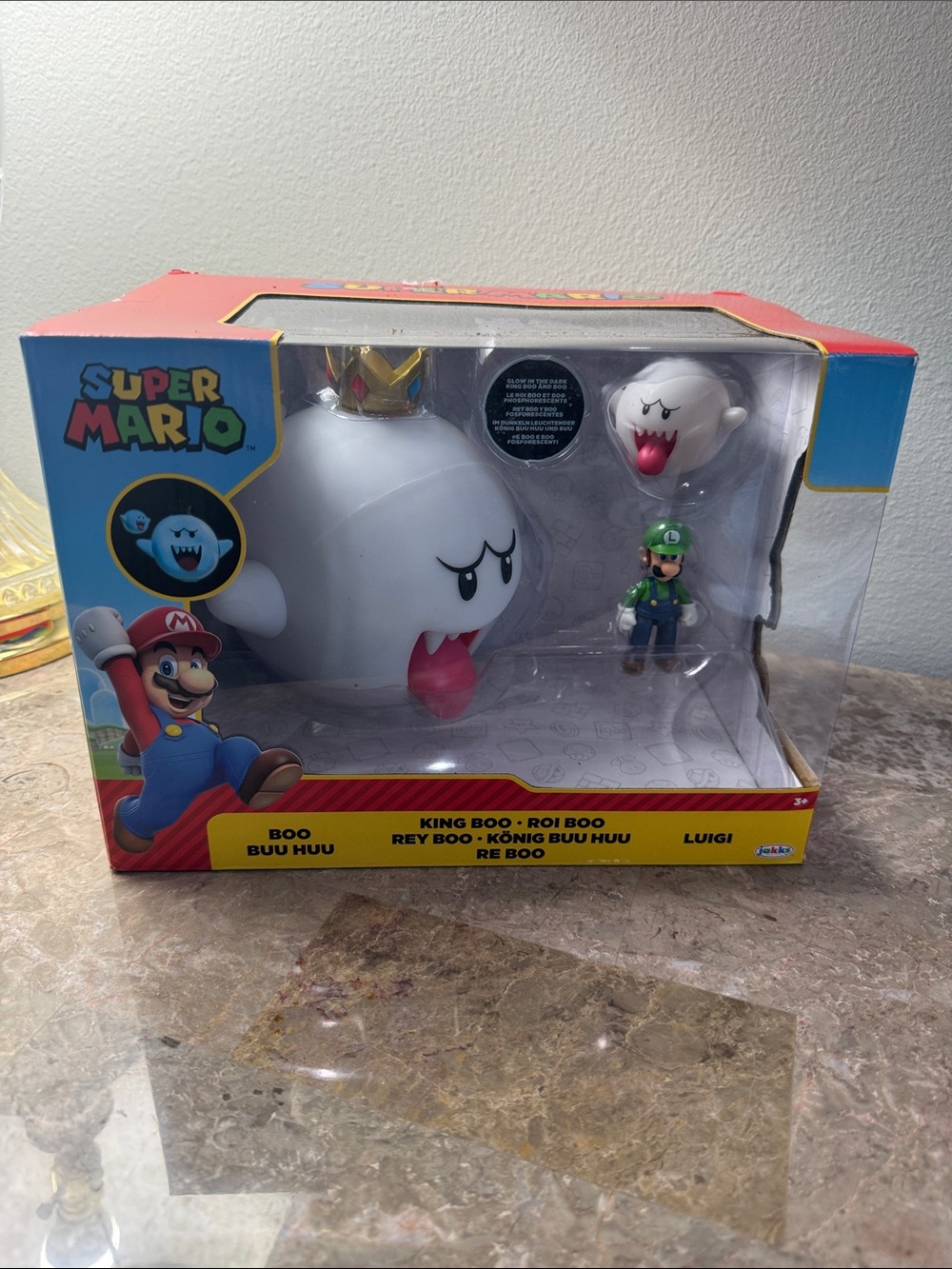 Nintendo Super Mario King Boo , Roi Boo & Luigi Figures play Set